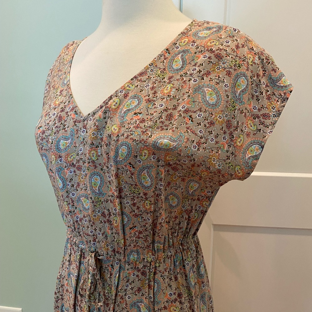 C&C California Paisley Side Slit Print Maxi Dress - S - Picture 2 of 8